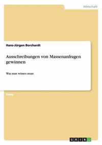 Ausschreibungen von Massenanfragen gewinnen