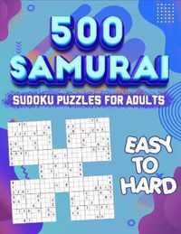 Samurai Sudoku Puzzle Book for Adults