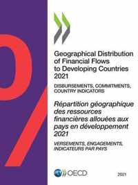 Geographical distribution of financial flows to developing countries 2021