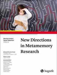 New Directions in Metamemory Research: 2020