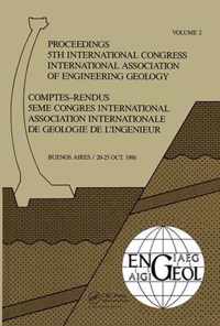 5th Int Congress Int Assoc of Engineering Geology Argen