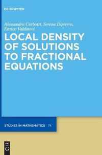 Local Density of Solutions to Fractional Equations