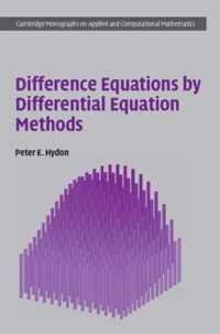 Difference Equations By Differential Equation Methods