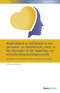 NILG - Familie en recht  -   Redelijkheid en billijkheid in het personen- en familierecht, meer in het bijzonder in het huwelijks- en echtscheidingsvermogensrecht