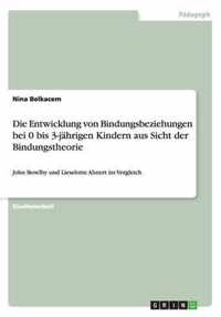 Die Entwicklung von Bindungsbeziehungen bei 0 bis 3-jahrigen Kindern aus Sicht der Bindungstheorie