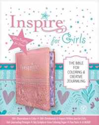 NLT Inspire Bible for Girls (LeatherLike, Pink)