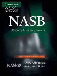 NASB Clarion Reference Bible, Black Edge-lined Goatskin Leather, NS486