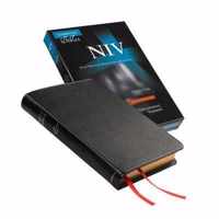 NIV Pitt Minion Reference Bible, Black Goatskin Leather, Red-letter Text, NI446