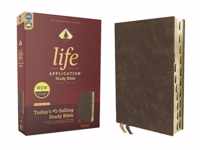 NIV, Life Application Study Bible, Third Edition, Bonded Leather, Brown, Red Letter, Thumb Indexed