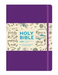 NIV Purple SingleColumn Journalling Bible