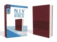 NIV, Value Thinline Bible, Leathersoft, Burgundy, Comfort Print