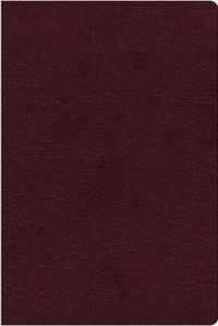 NIV, Reference Bible, Giant Print, Bonded Leather, Burgundy, Red Letter, Thumb Indexed, Comfort Print