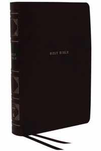 NKJV, Reference Bible, Classic Verse-by-Verse, Center-Column, Leathersoft, Black, Red Letter, Thumb Indexed, Comfort Print