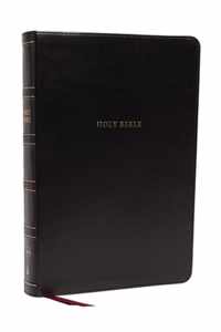 NKJV, Reference Bible, Super Giant Print, Leathersoft, Black, Red Letter, Comfort Print