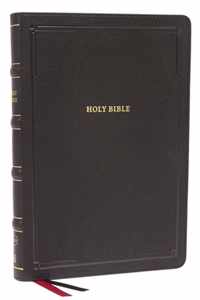 NKJV, Deluxe Thinline Reference Bible, Large Print, Leathersoft, Black, Thumb Indexed, Red Letter, Comfort Print