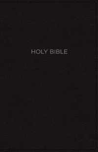 NKJV, Thinline Bible, Compact, Leathersoft, Black, Red Letter, Comfort Print