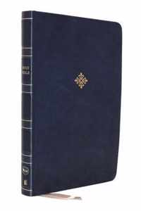 NKJV, Thinline Reference Bible, Leathersoft, Blue, Red Letter, Comfort Print