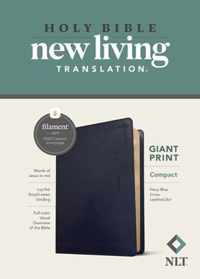 NLT Compact Giant Print Bible, Filament Edition, Navy