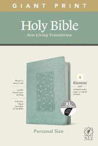 NLT Personal Size Giant Print Bible, Filament Edition, Teal