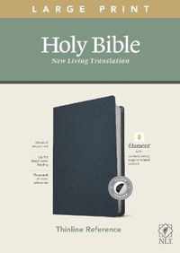 NLT Large Print Thinline Reference Bible, Filament Enabled E