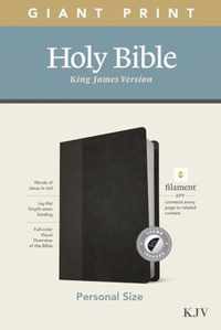 KJV Personal Size Giant Print Bible, Filament Edition, Black