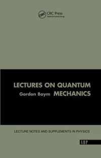 Lectures on Quantum Mechanics