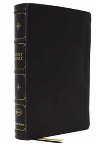 NKJV, Large Print Verse-by-Verse Reference Bible, Maclaren Series, Leathersoft, Black, Comfort Print