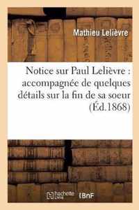 Notice Sur Paul Lelievre