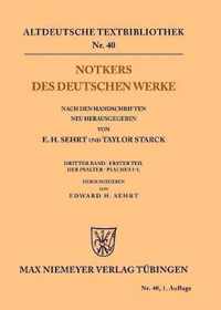 Notkers Des Deutschen Werke