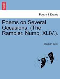 Poems on Several Occasions. (the Rambler. Numb. XLIV.).