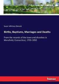 Births, Baptisms, Marriages and Deaths