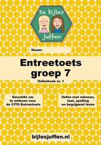 Oefenboek - CITO - Entreetoets - groep 7 - deel 1 - basisonderwijs - de bijlesjuffen - oefenen - citotoets - LVS - kinderen - boeken - leren - lezen - einstein - school - werkboek