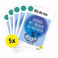 Pakket Bij de les Rekenen met breuken en procenten (5 ex) - Paperback (9789048743506)