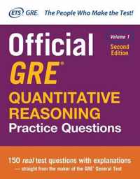 Official GRE Quantitative Reasoning Practice Questions, Second Edition, Volume 1