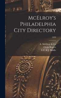 McElroy's Philadelphia City Directory; 1839