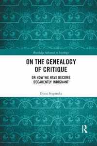 On the Genealogy of Critique