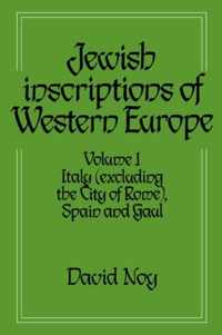 Jewish Inscriptions of Western Europe