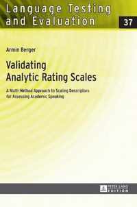 Validating Analytic Rating Scales