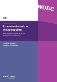 Onderzoek en beleid  -   Ex ante onderzoek in metaperspectief