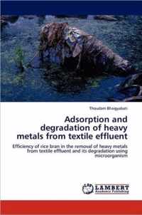 Adsorption and Degradation of Heavy Metals from Textile Effluent