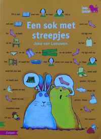 Een sok met streepjes