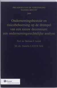 Ondernemingsbestuur en risicobeheersing op de drempel van een nieuw decennium: een ondernemingsrechtelijke analyse