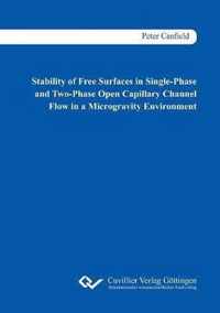 Stability of Free Surfaces in Single-Phase and Two-Phase Open Capillary Channel Flow in a Microgravity Environment