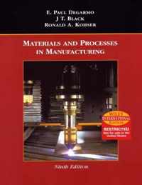 Materials and Processes in Manufacturing