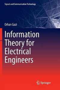 Information Theory for Electrical Engineers