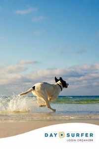 Day Surfer Login Organizer (Dog Running on the Beach)