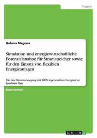 Simulation und energiewirtschaftliche Potenzialanalyse fur Stromspeicher sowie fur den Einsatz von flexiblen Energieanlagen