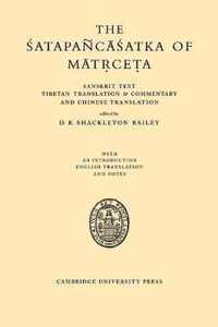 The Satapancasatka of Matrceta