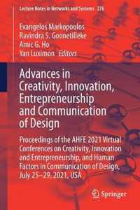 Advances in Creativity, Innovation, Entrepreneurship and Communication of Design