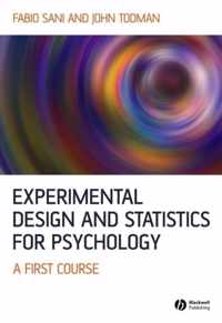 Experimental Design and Statistics for Psychology